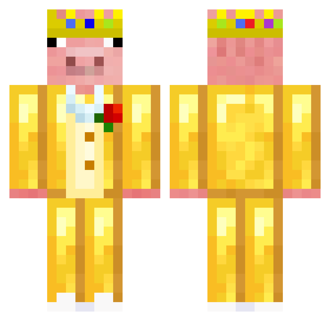 TheLTaker2010 Minecraft skin, front and back view