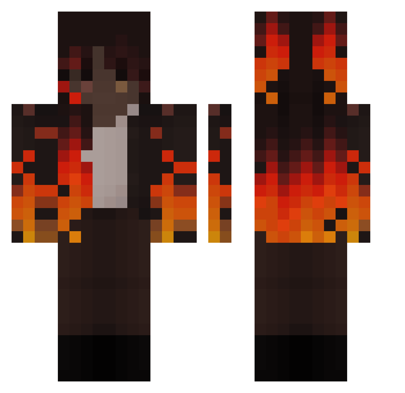 SpotMeteor28720 Minecraft skin, front and back view