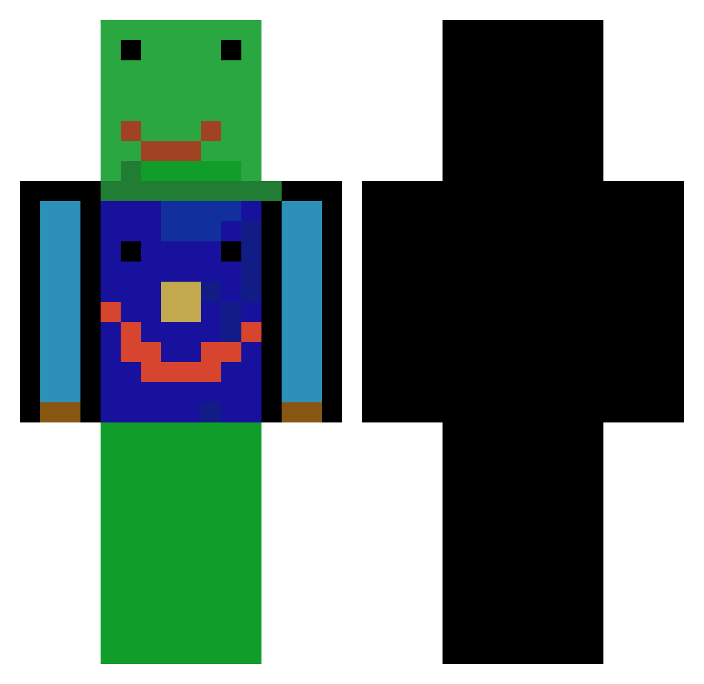 thobaldthebird Minecraft skin, front and back view