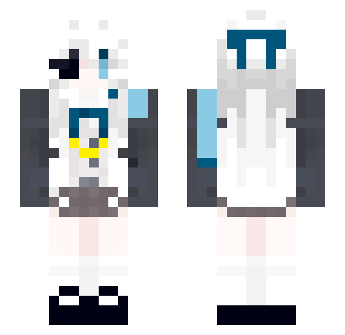 _ZeroFIRE_ Minecraft skin, front and back view