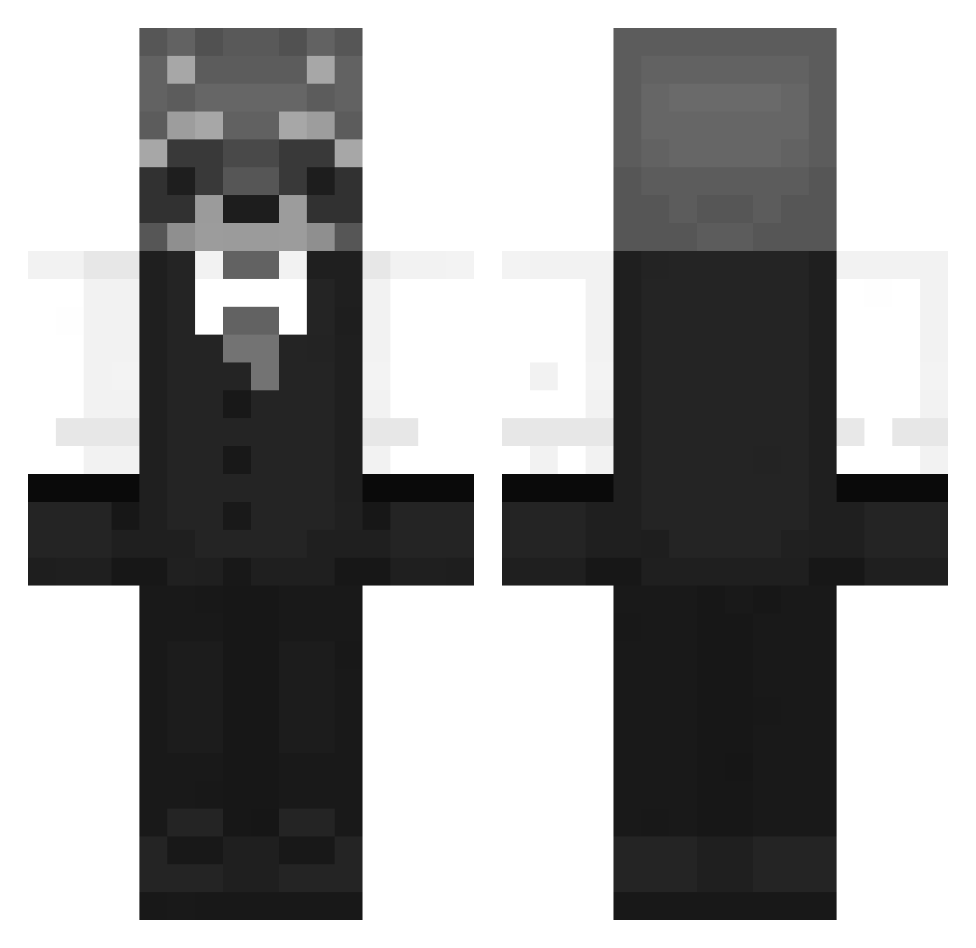 Avareri Minecraft skin, front and back view