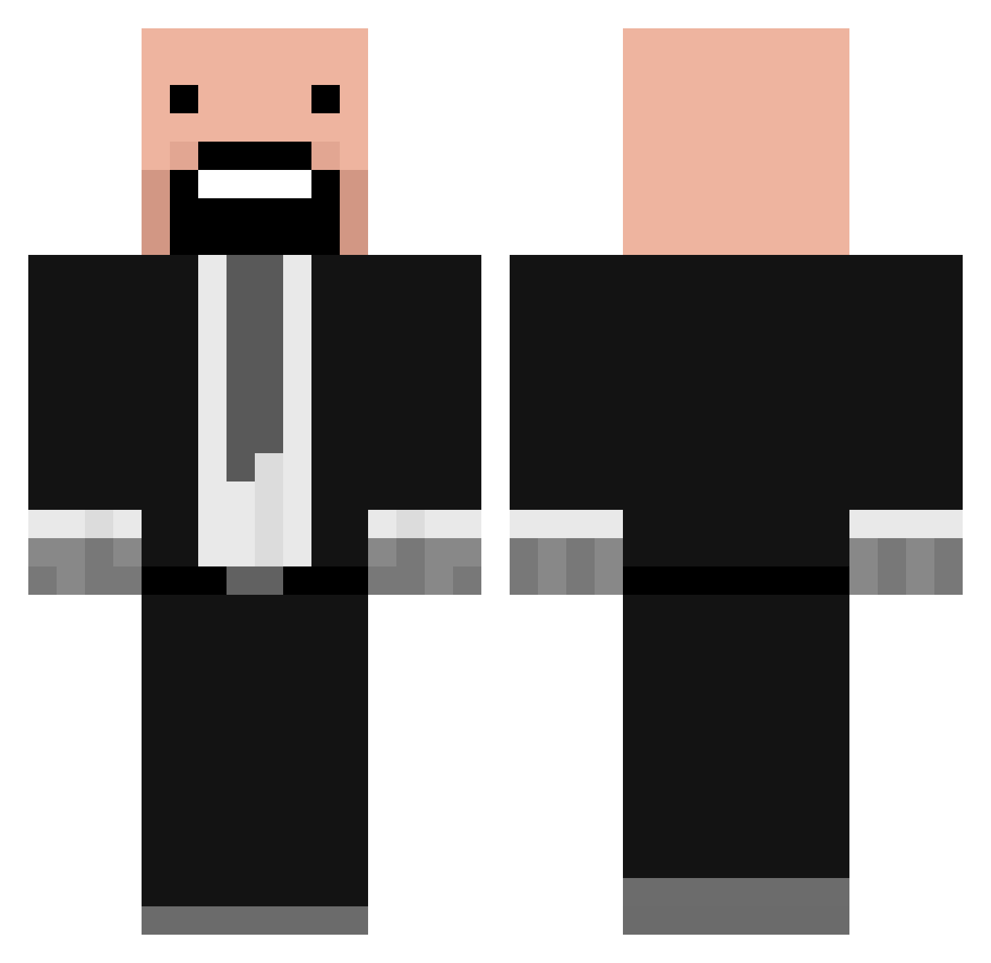 HahnSolo0 Minecraft skin, front and back view