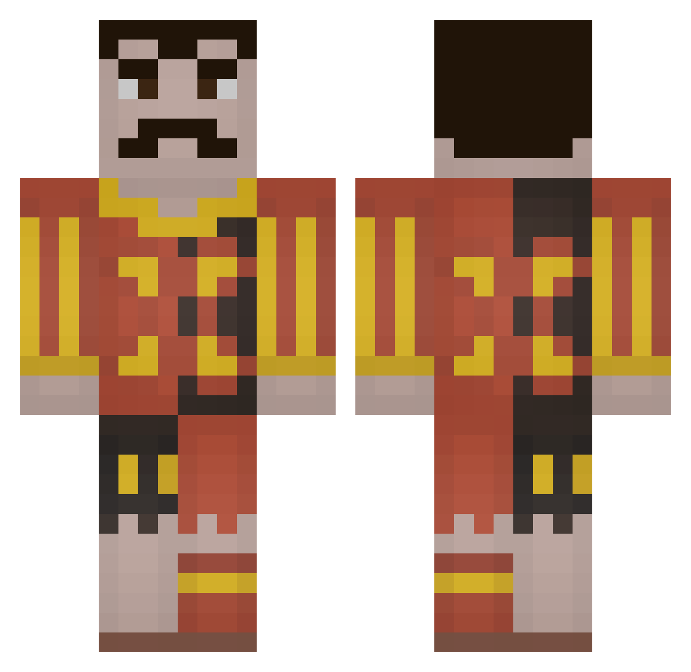 Daniel_jnsn Minecraft skin, front and back view