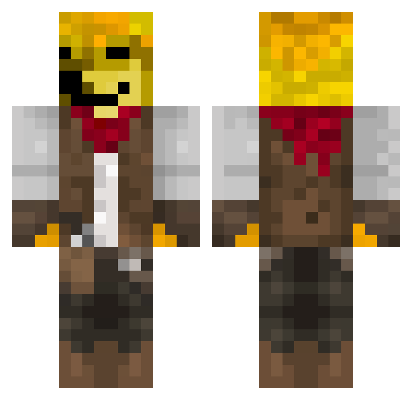 VladimirShootin Minecraft skin, front and back view