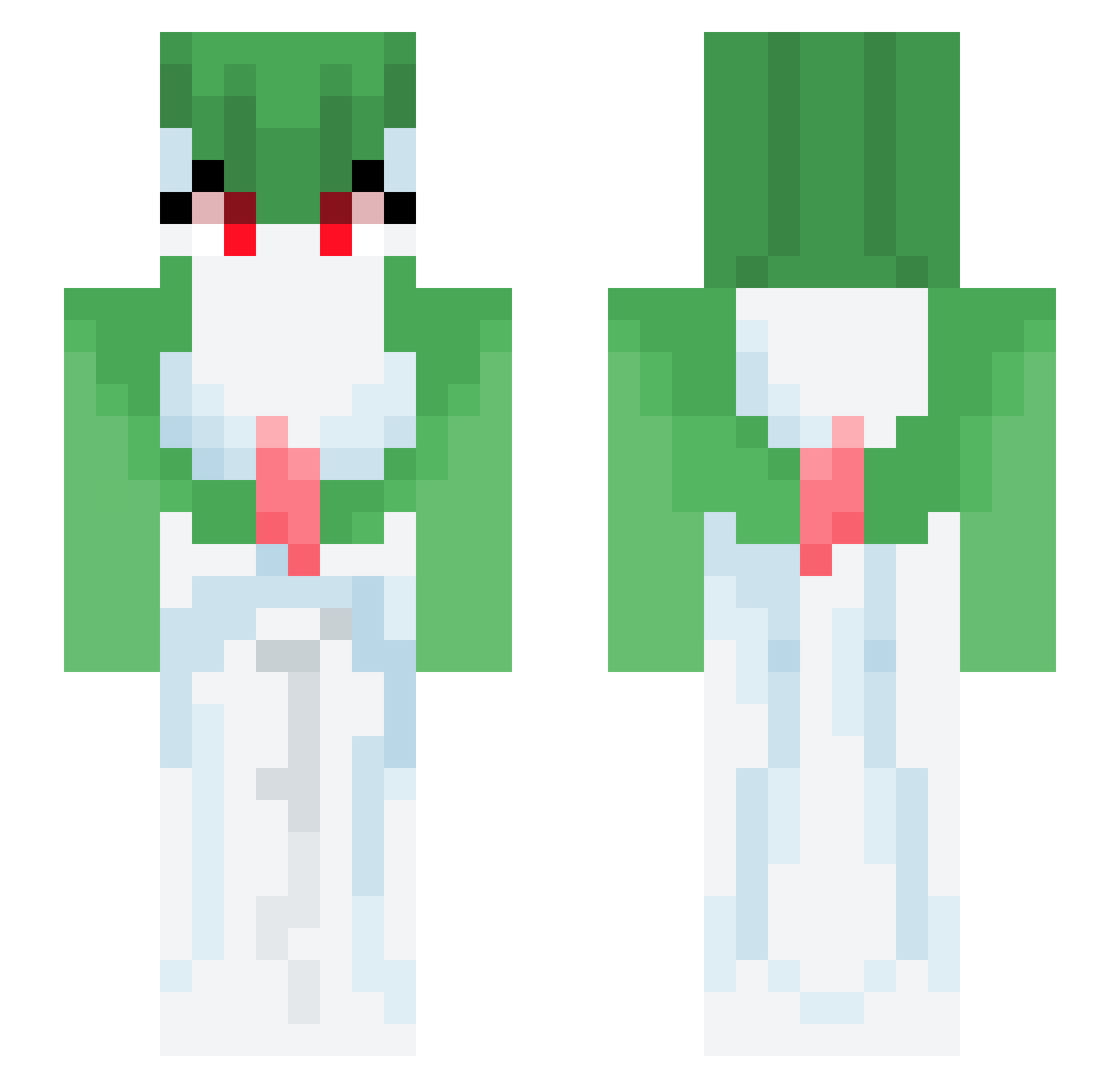 icey_lmao Minecraft skin, front and back view