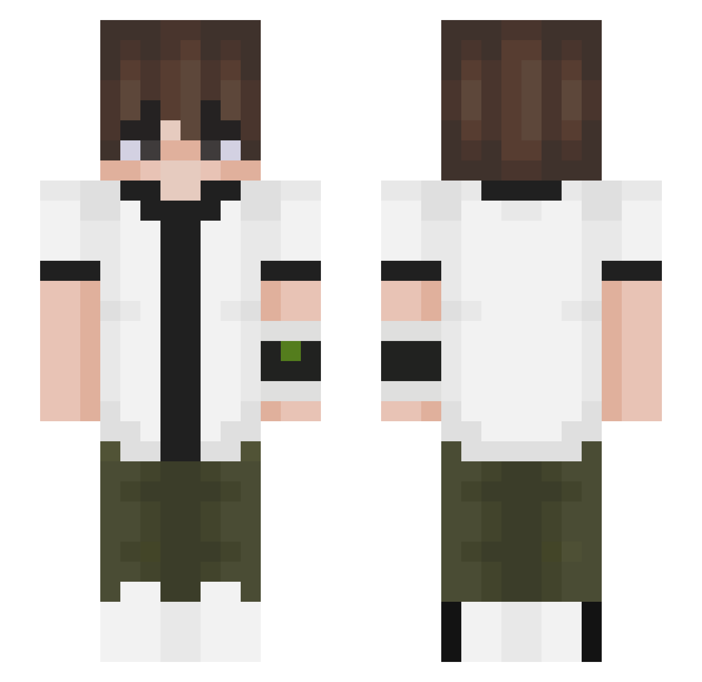 retiredmango Minecraft skin, front and back view