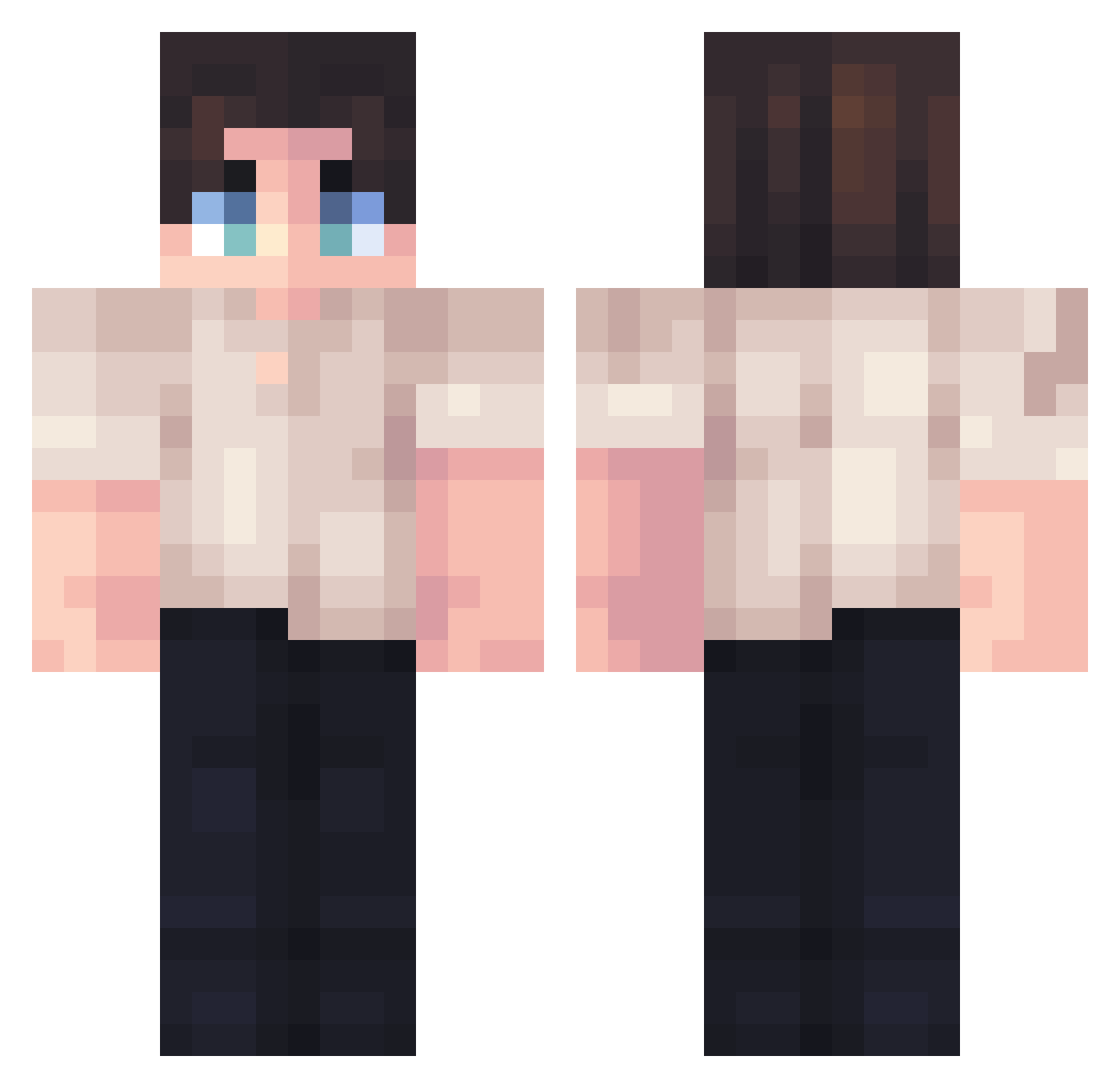 Rogue__MC Minecraft skin, front and back view