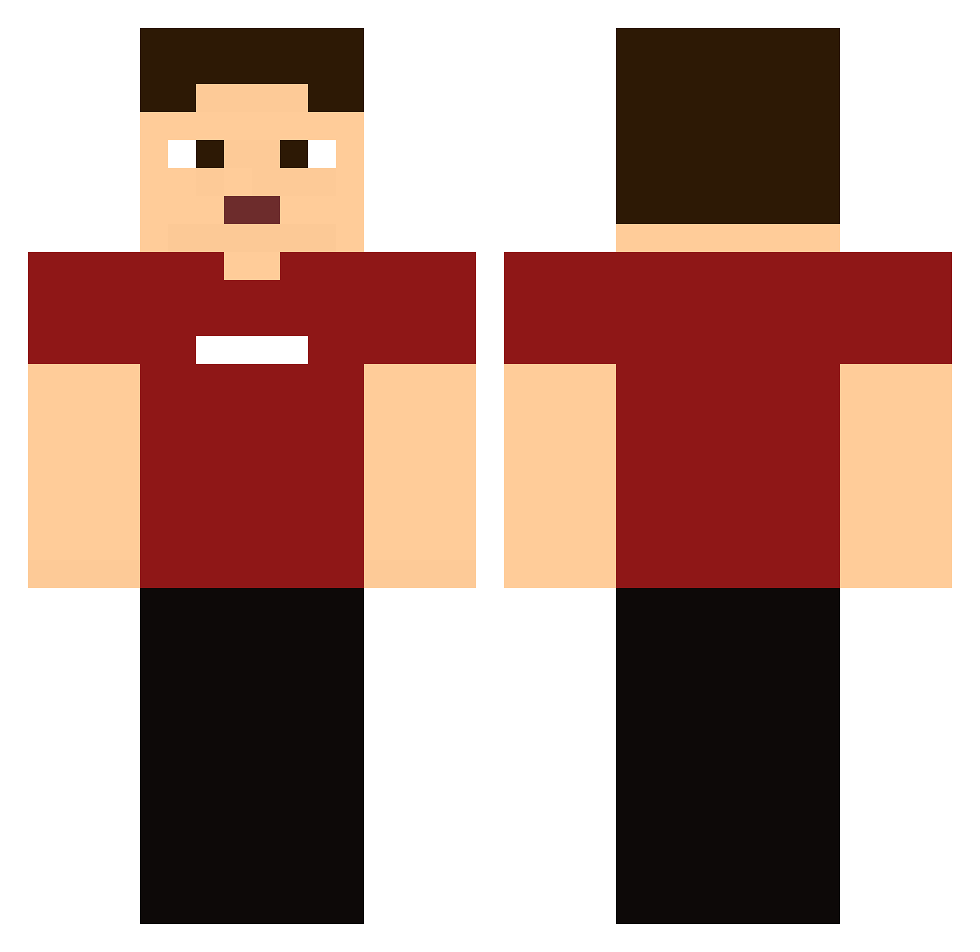 Sir_Wade Minecraft skin, front and back view