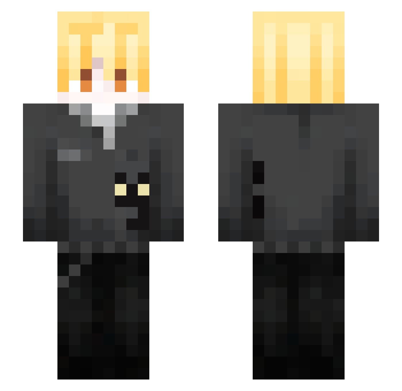 Intj5w Minecraft skin, front and back view