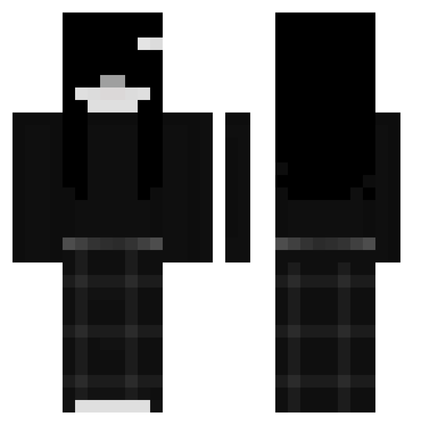 J3T123 Minecraft skin, front and back view