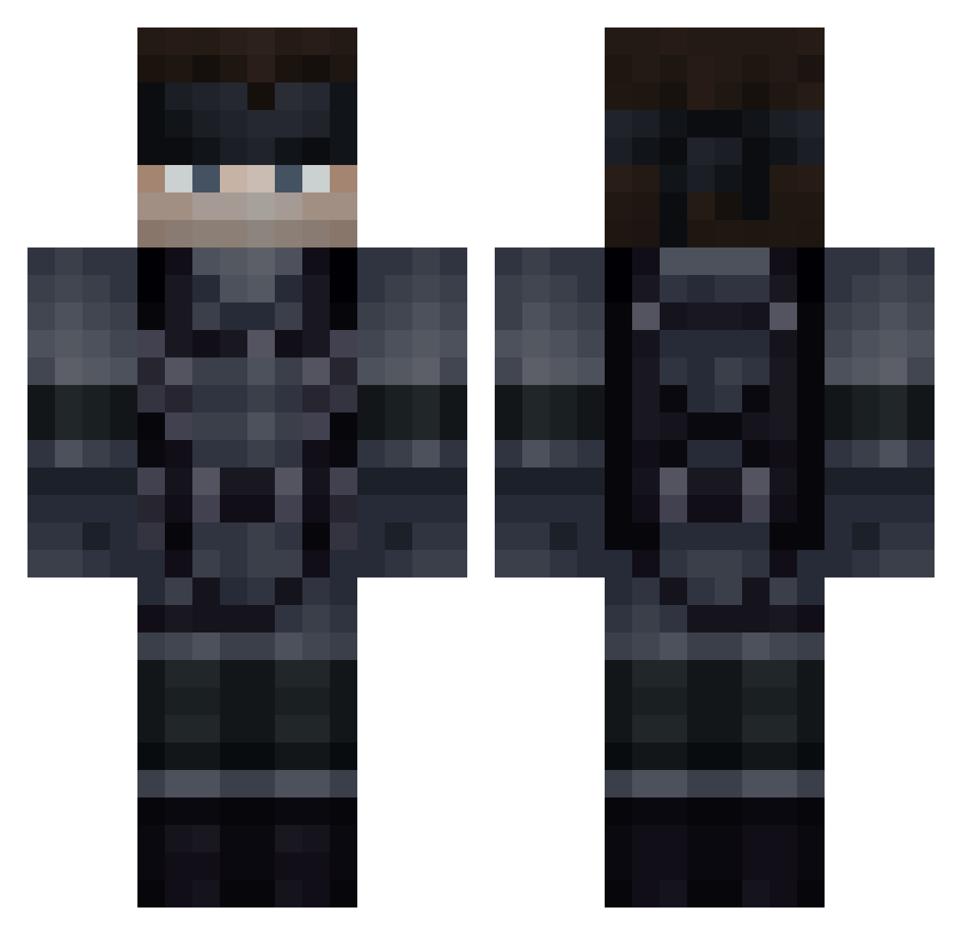 kavis97 Minecraft skin, front and back view