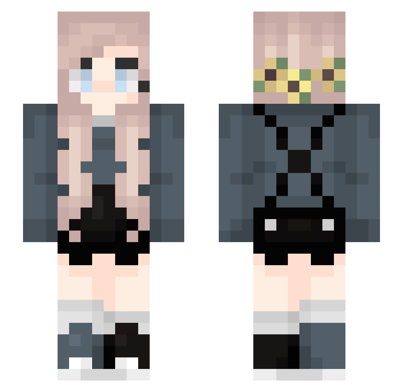 Jazmin Minecraft skin, front and back view