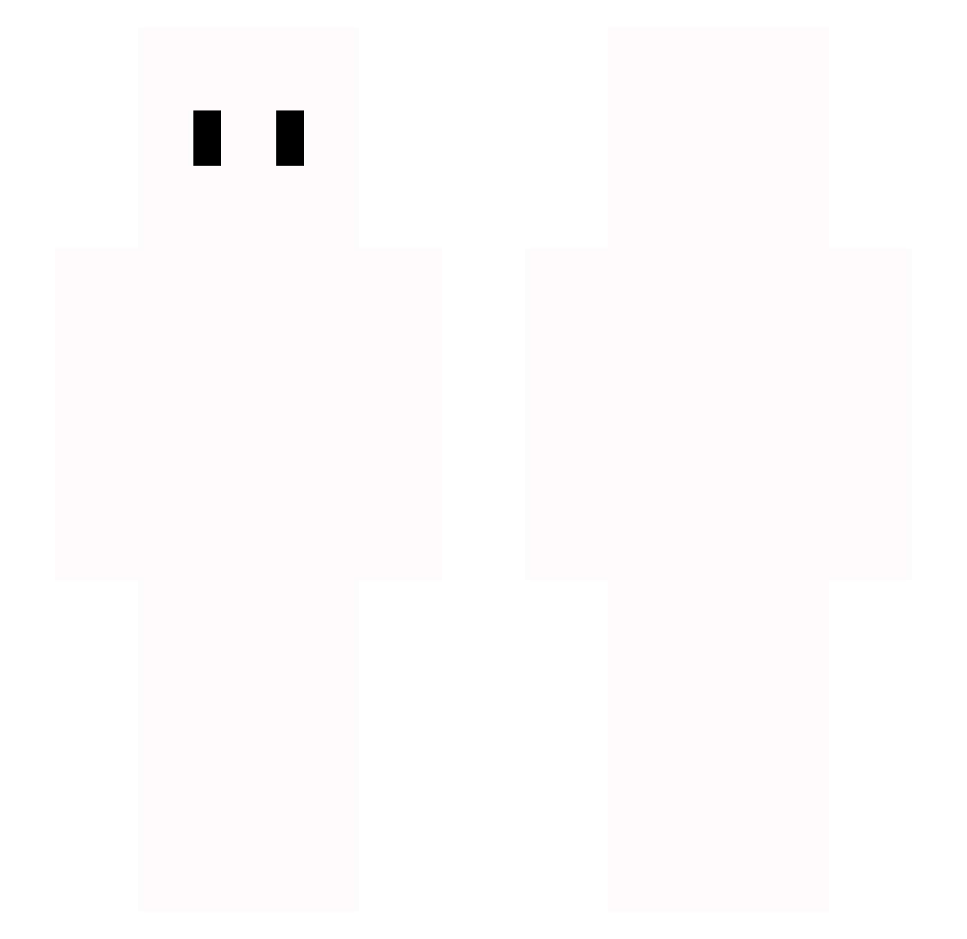 pogang Minecraft skin, front and back view
