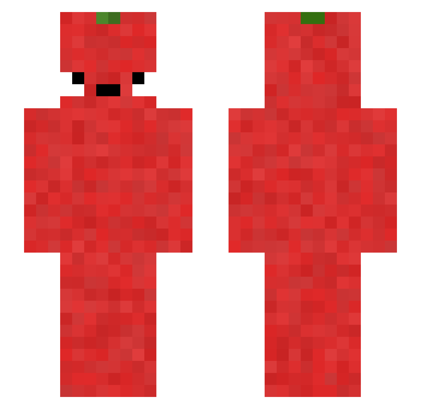 Thermolyze Minecraft skin, front and back view