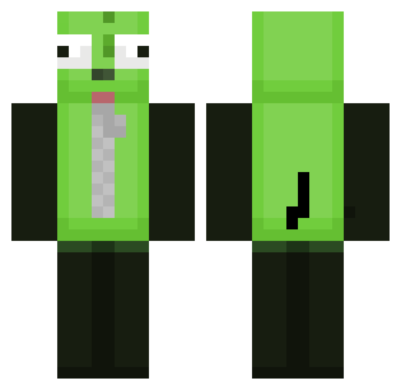 anolog_worms Minecraft skin, front and back view