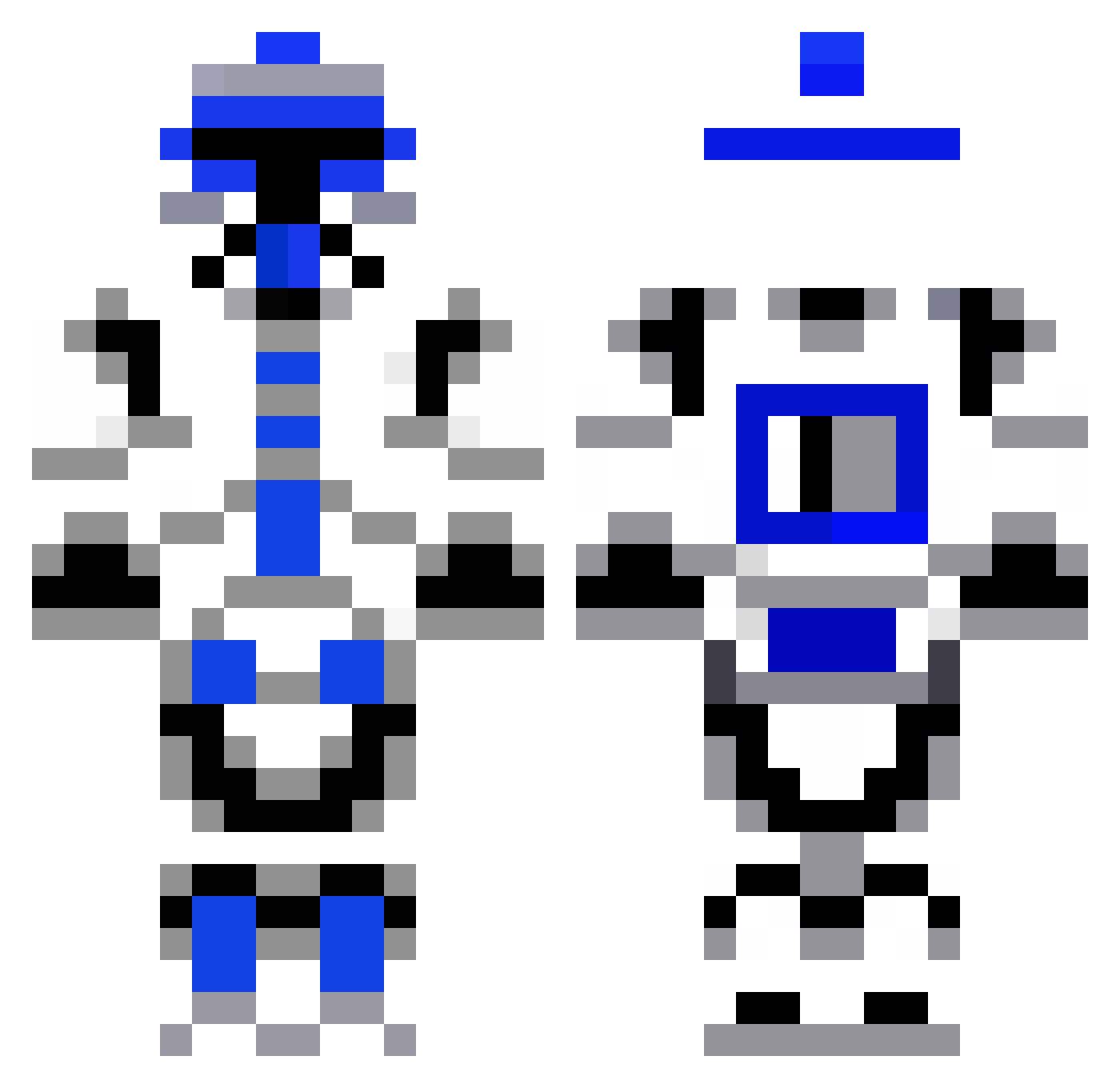Unmerciful Minecraft skin, front and back view