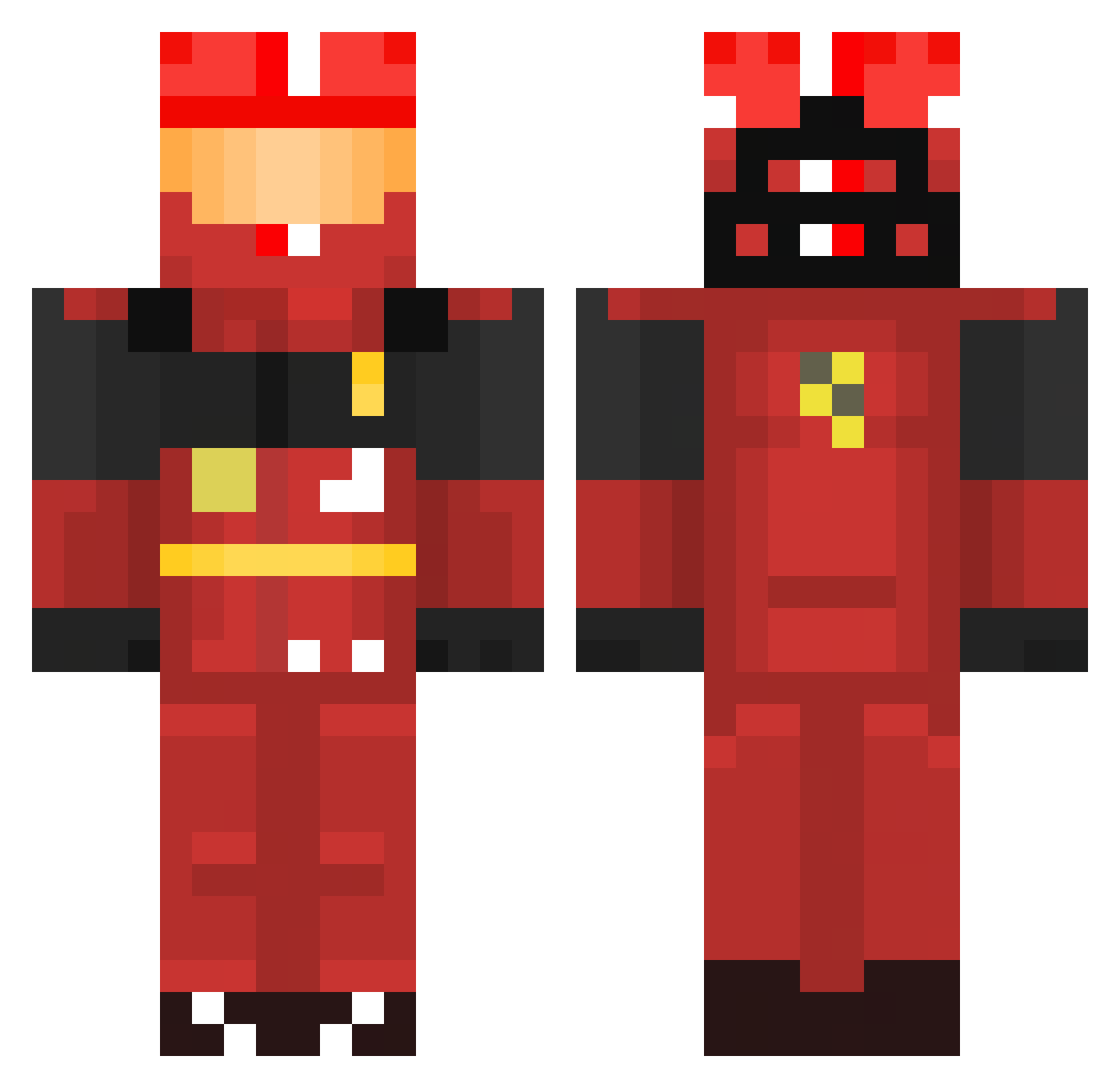 coolkidST Minecraft skin, front and back view