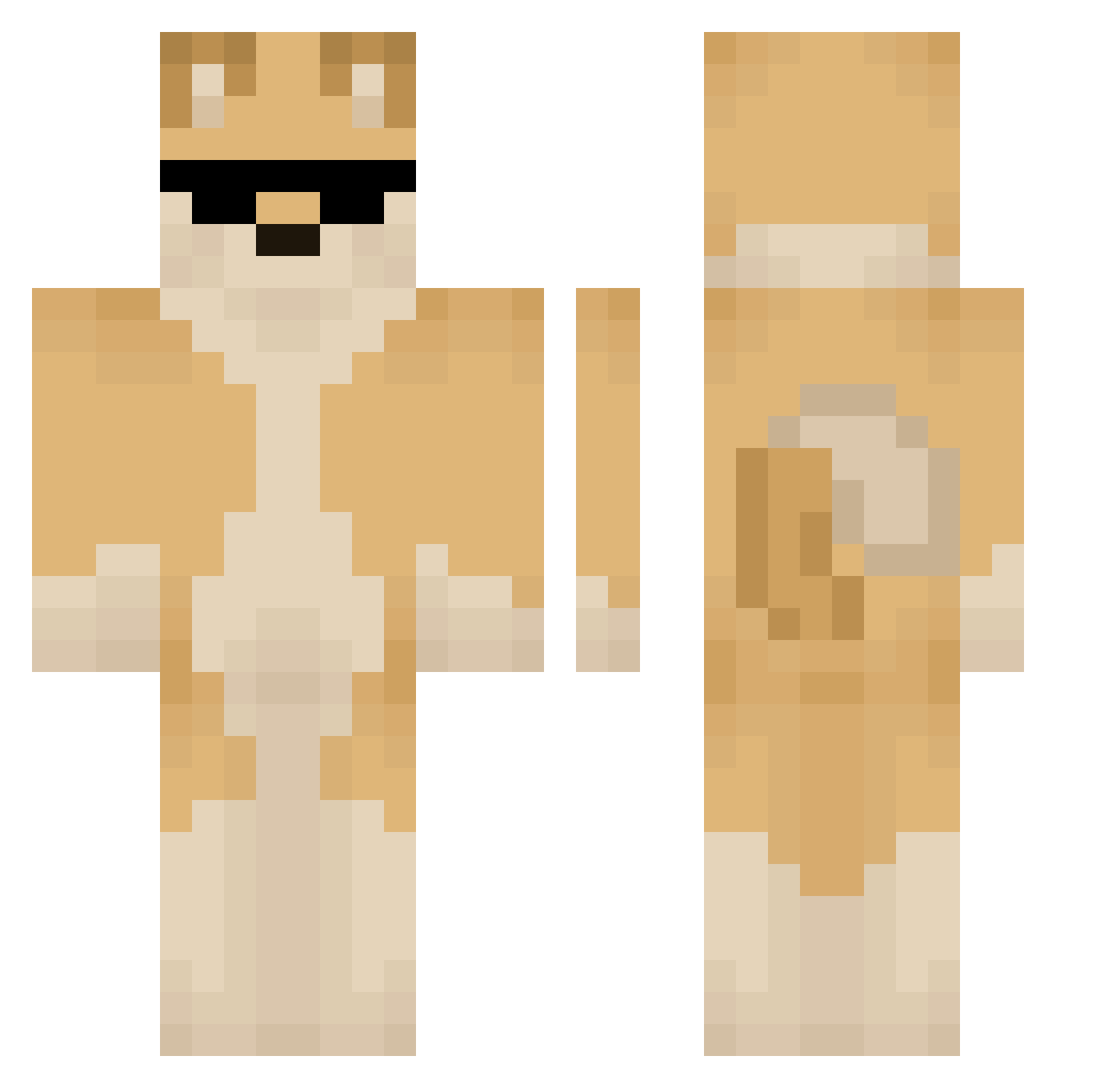 Moonlight_0v0 Minecraft skin, front and back view
