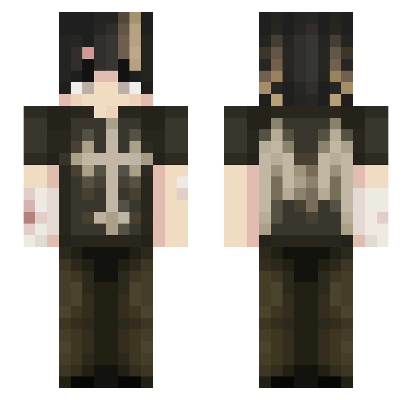 Simply_Divide Minecraft skin, front and back view