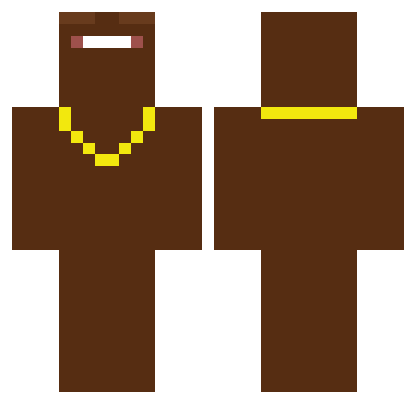 yuv66 Minecraft skin, front and back view