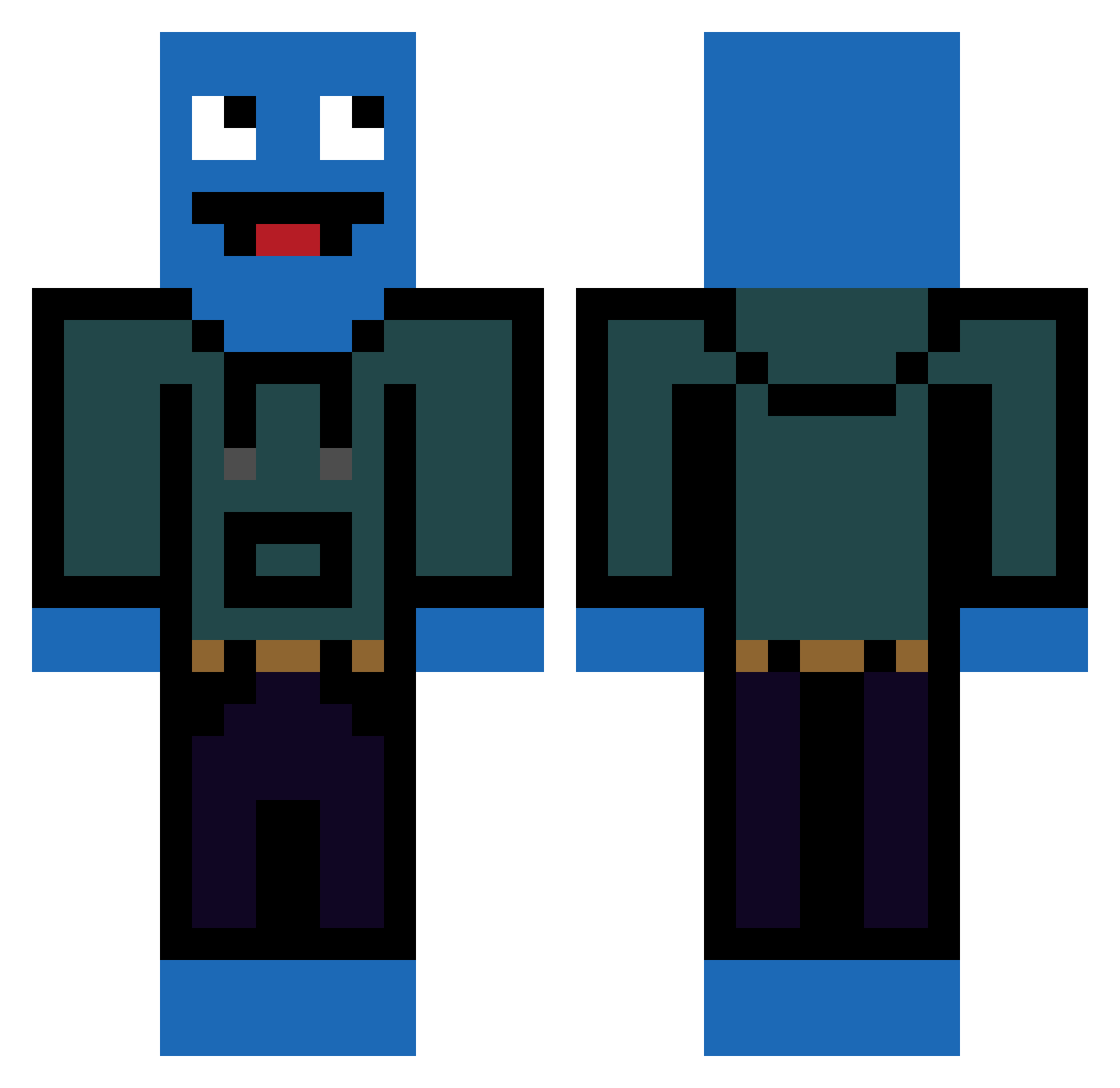 xXstawekXx Minecraft skin, front and back view