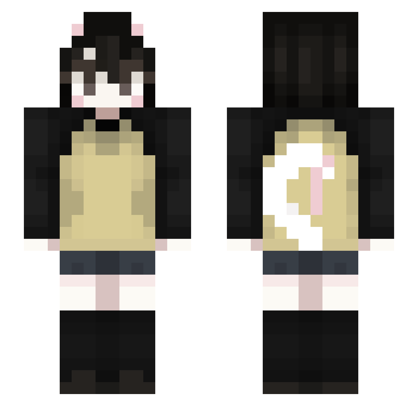 UltimateAlchamp Minecraft skin, front and back view