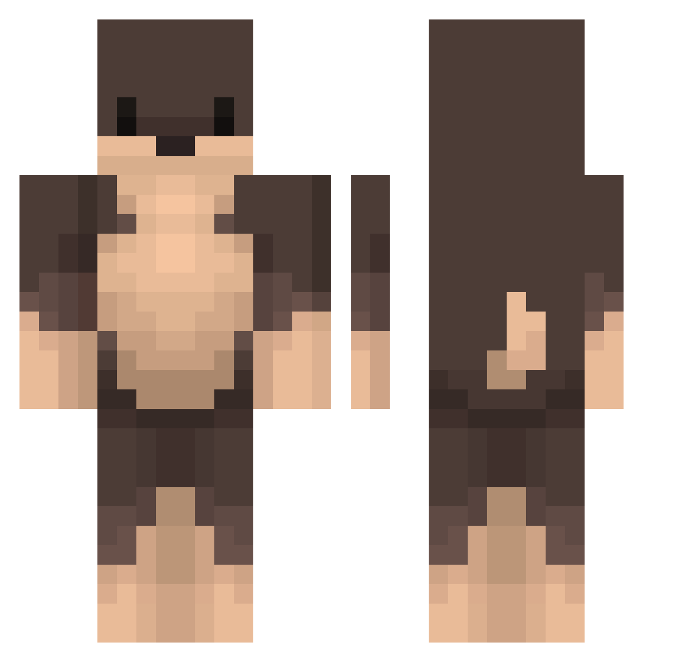 Matcha_Bears Minecraft skin, front and back view