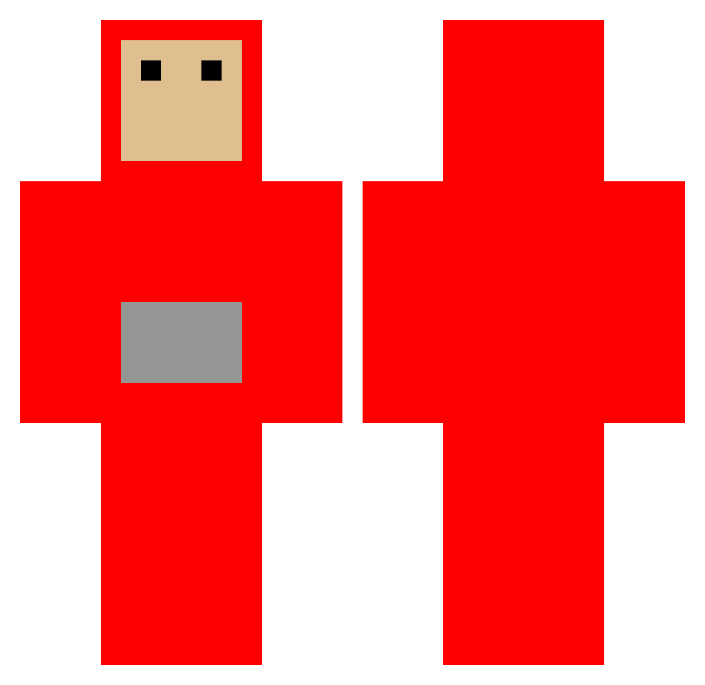 Jamnicz3k1337 Minecraft skin, front and back view