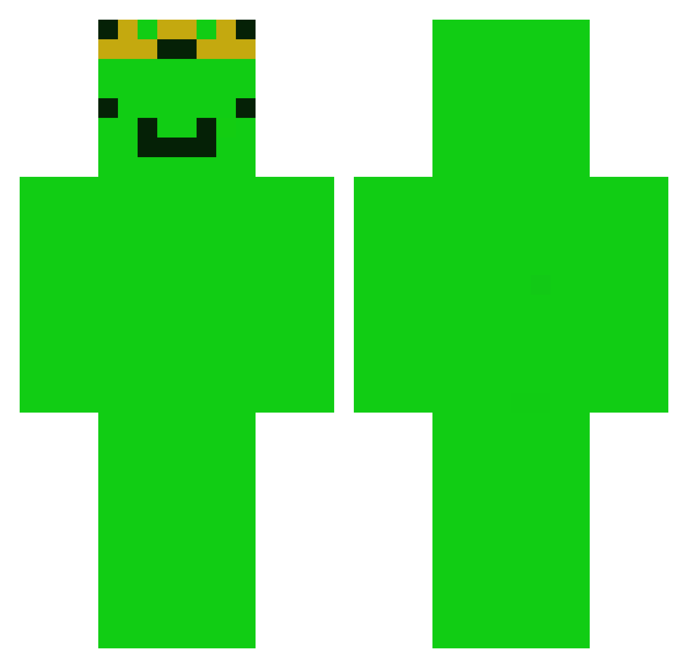 Gigiithepuppy Minecraft skin, front and back view
