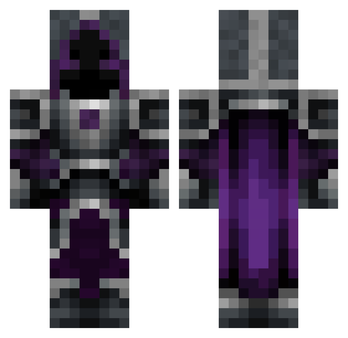 TrippyxSupr3me Minecraft skin, front and back view