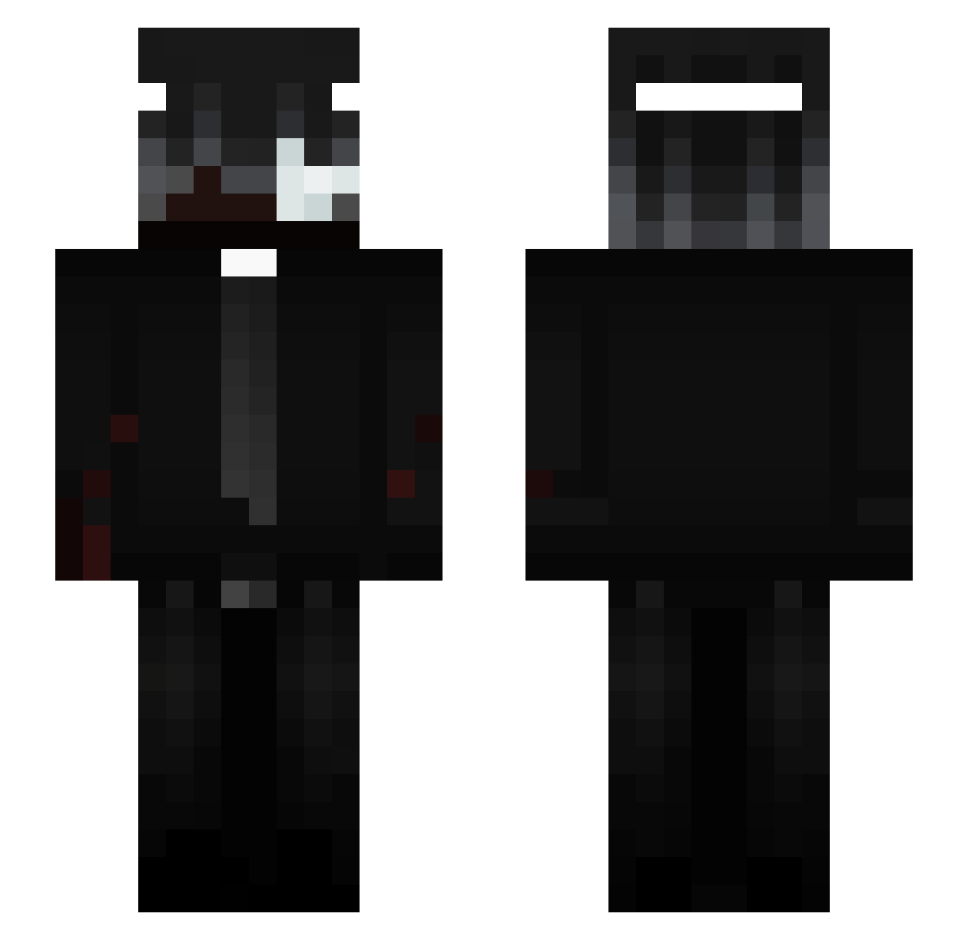 vortMC Minecraft skin, front and back view