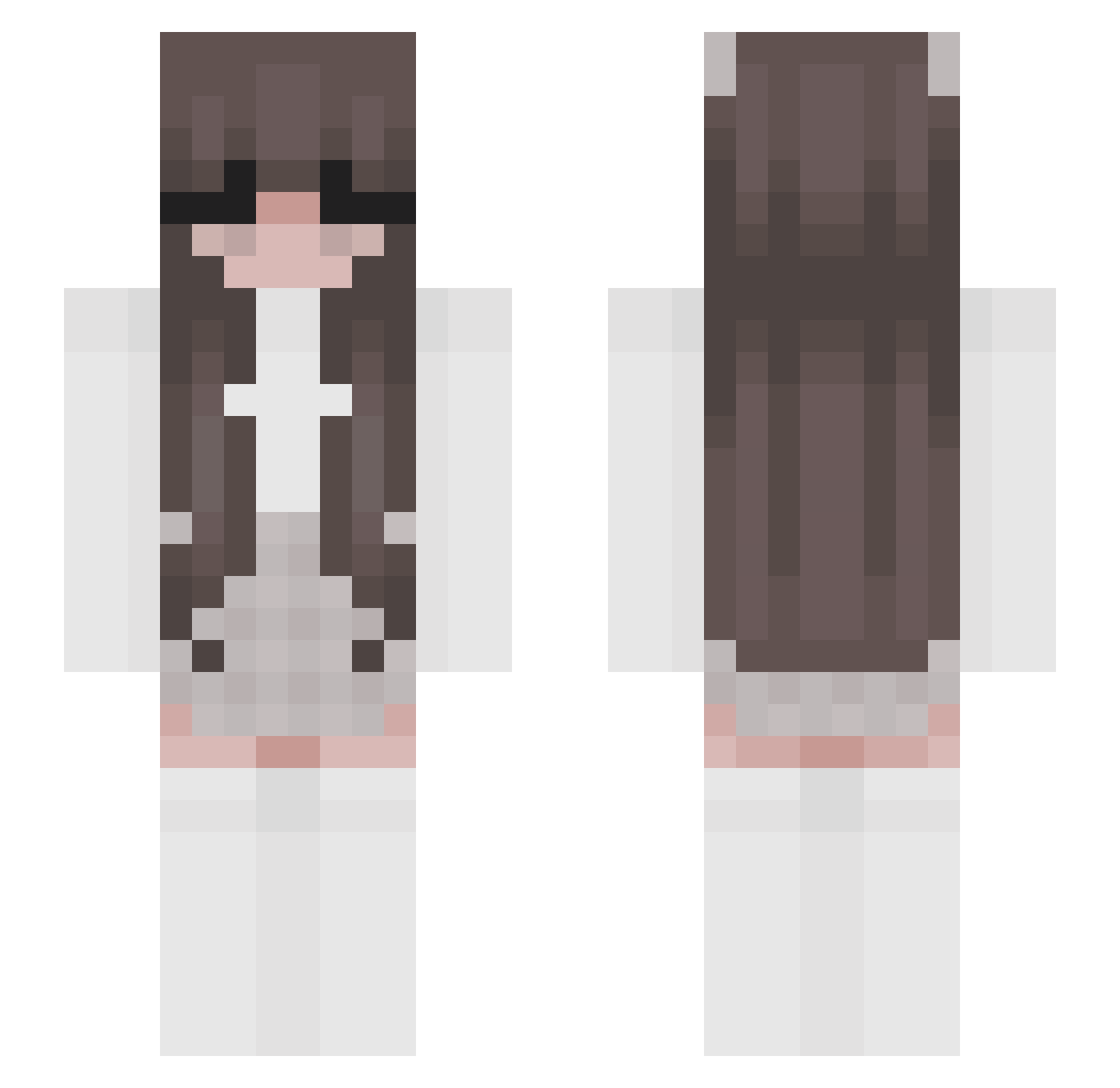 Sprinkles8057 Minecraft skin, front and back view