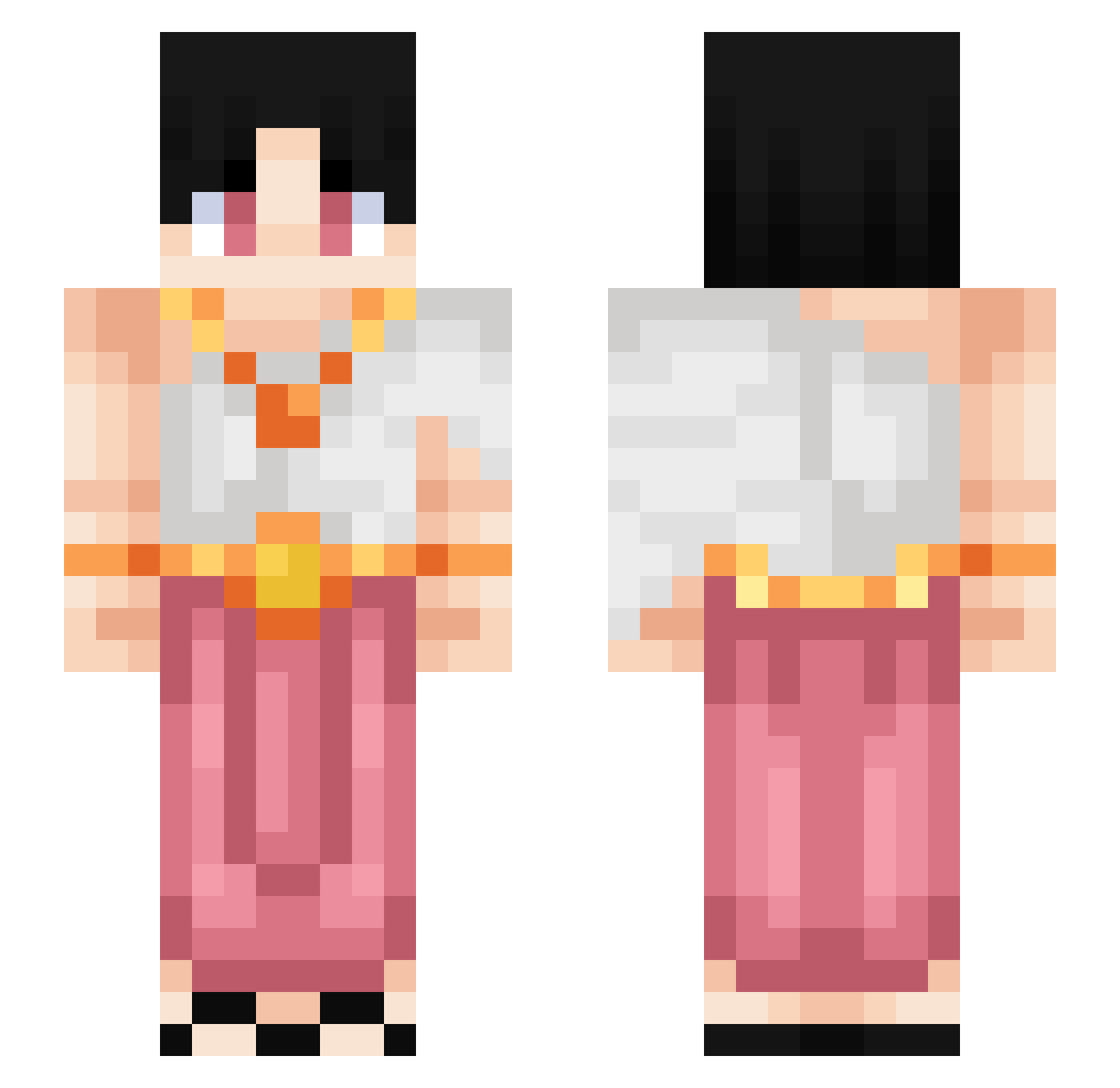 zTaiSiamz Minecraft skin, front and back view