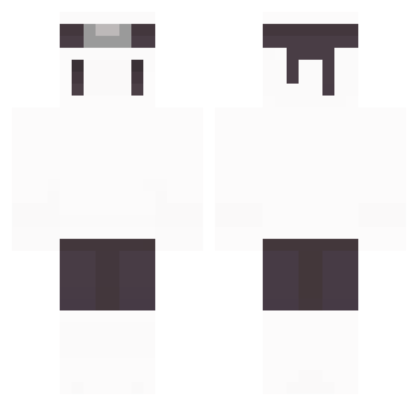 Sl1zoxGlowolk Minecraft skin, front and back view