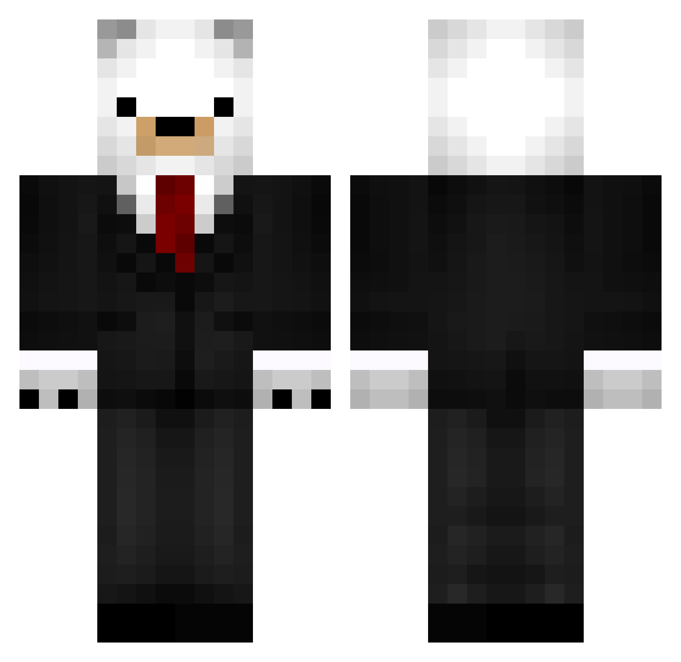 Sarano08 Minecraft skin, front and back view
