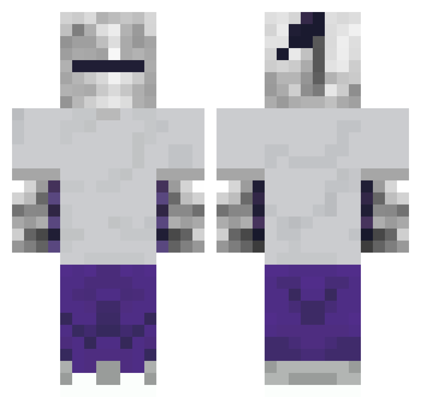 shuzz2 Minecraft skin, front and back view