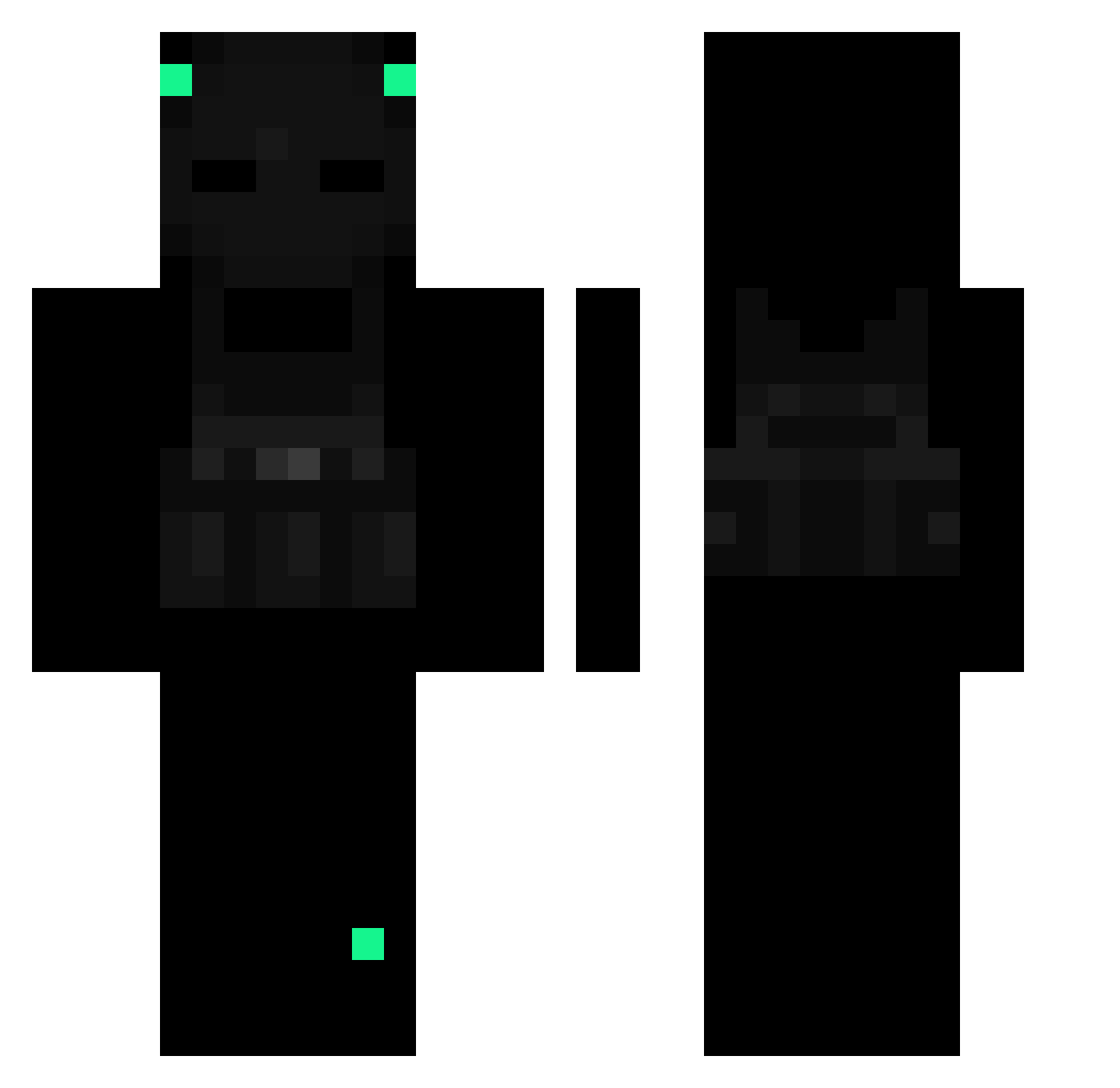 yettiplayz Minecraft skin, front and back view