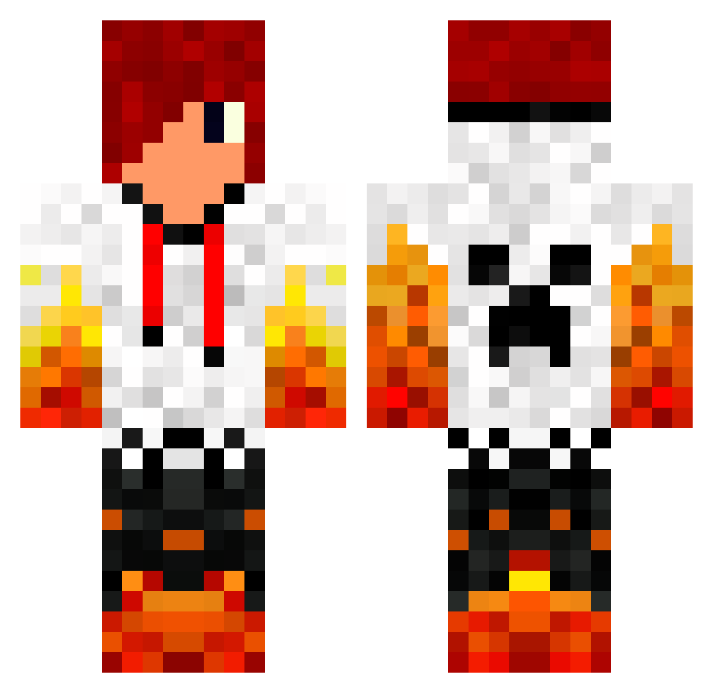 uwucatgirl Minecraft skin, front and back view