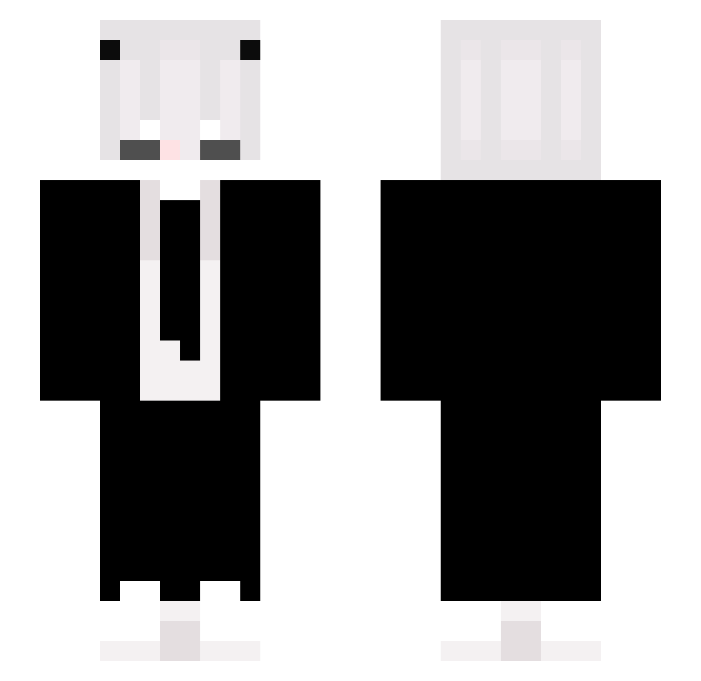 Slater06 Minecraft skin, front and back view