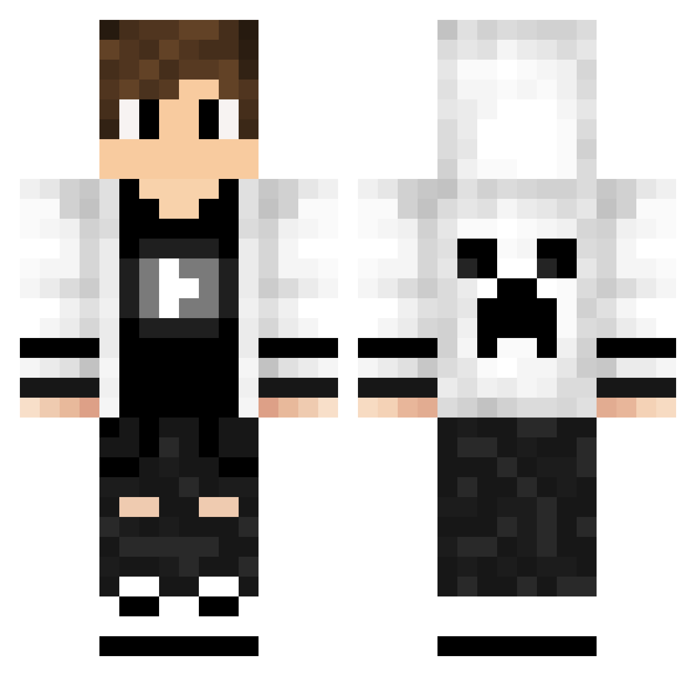 ROKA4214 Minecraft skin, front and back view