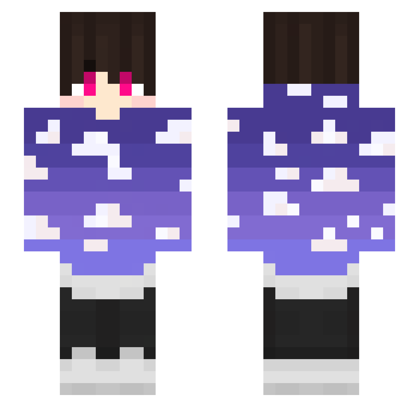 Im_Apon Minecraft skin, front and back view