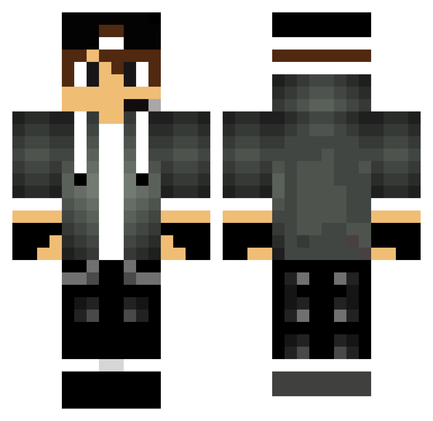 Indigena Minecraft skin, front and back view