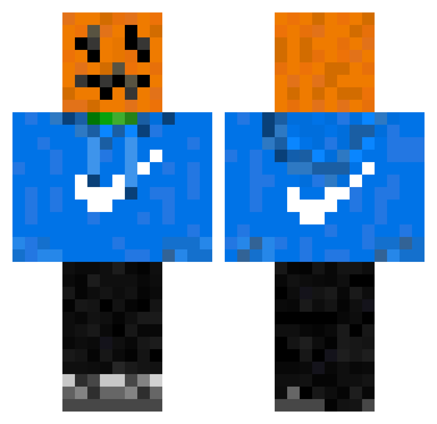 toL_65241 Minecraft skin, front and back view