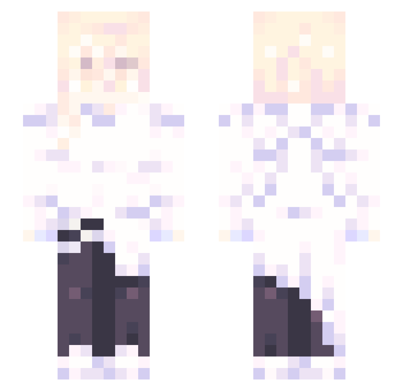 Vallatoryeel Minecraft skin, front and back view