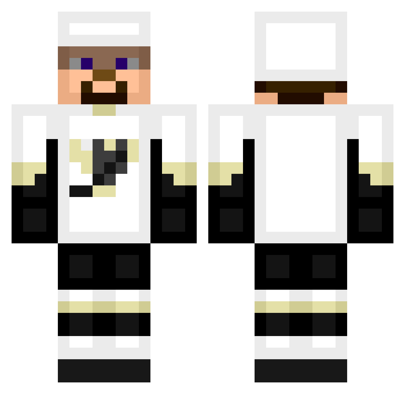 crozxbyx2player Minecraft skin, front and back view