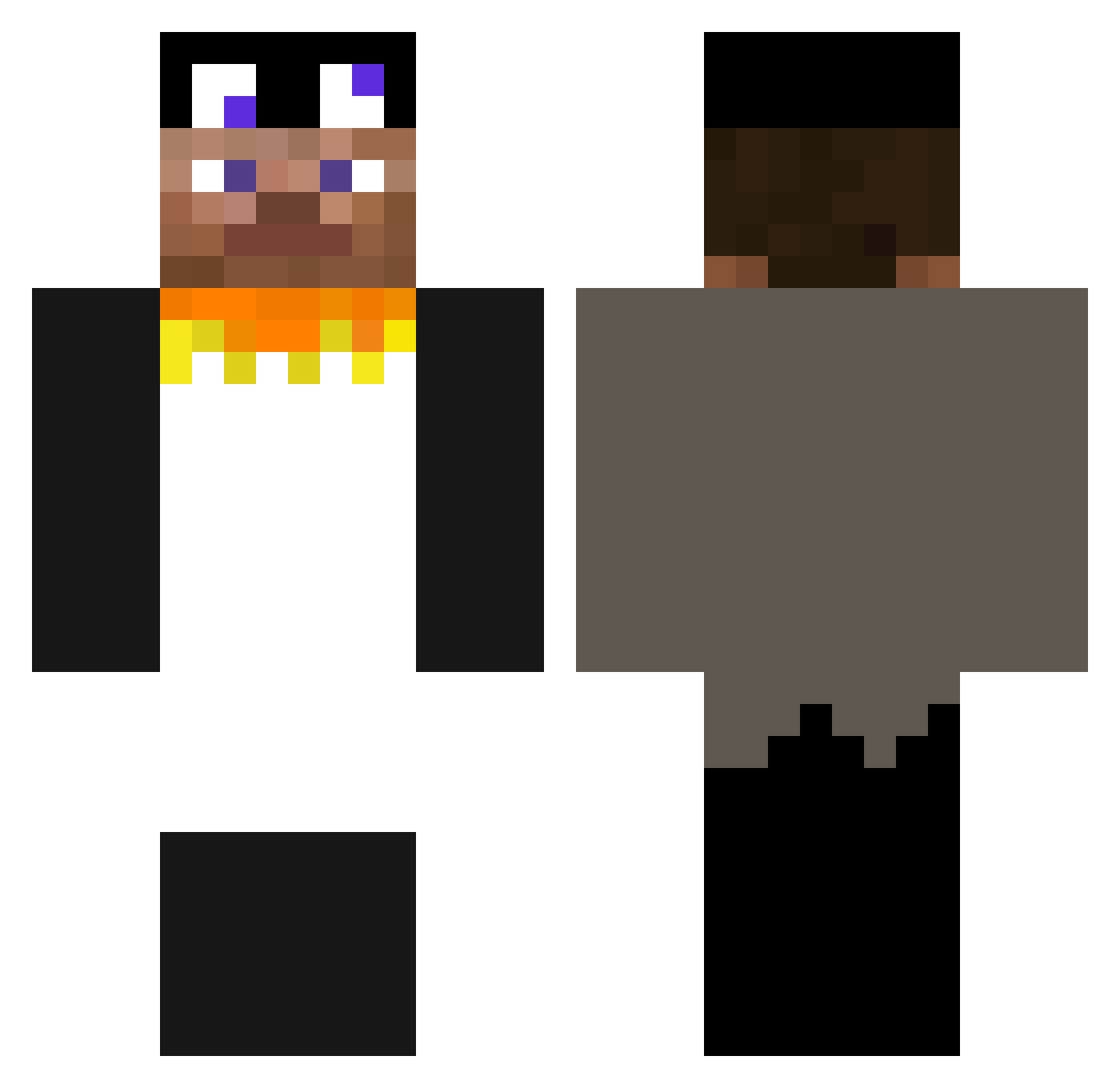 Tago__ Minecraft skin, front and back view