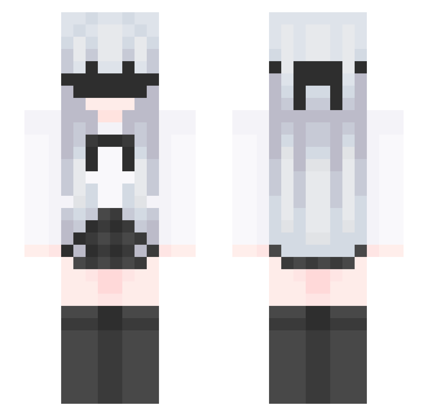 Schoto3567 Minecraft skin, front and back view