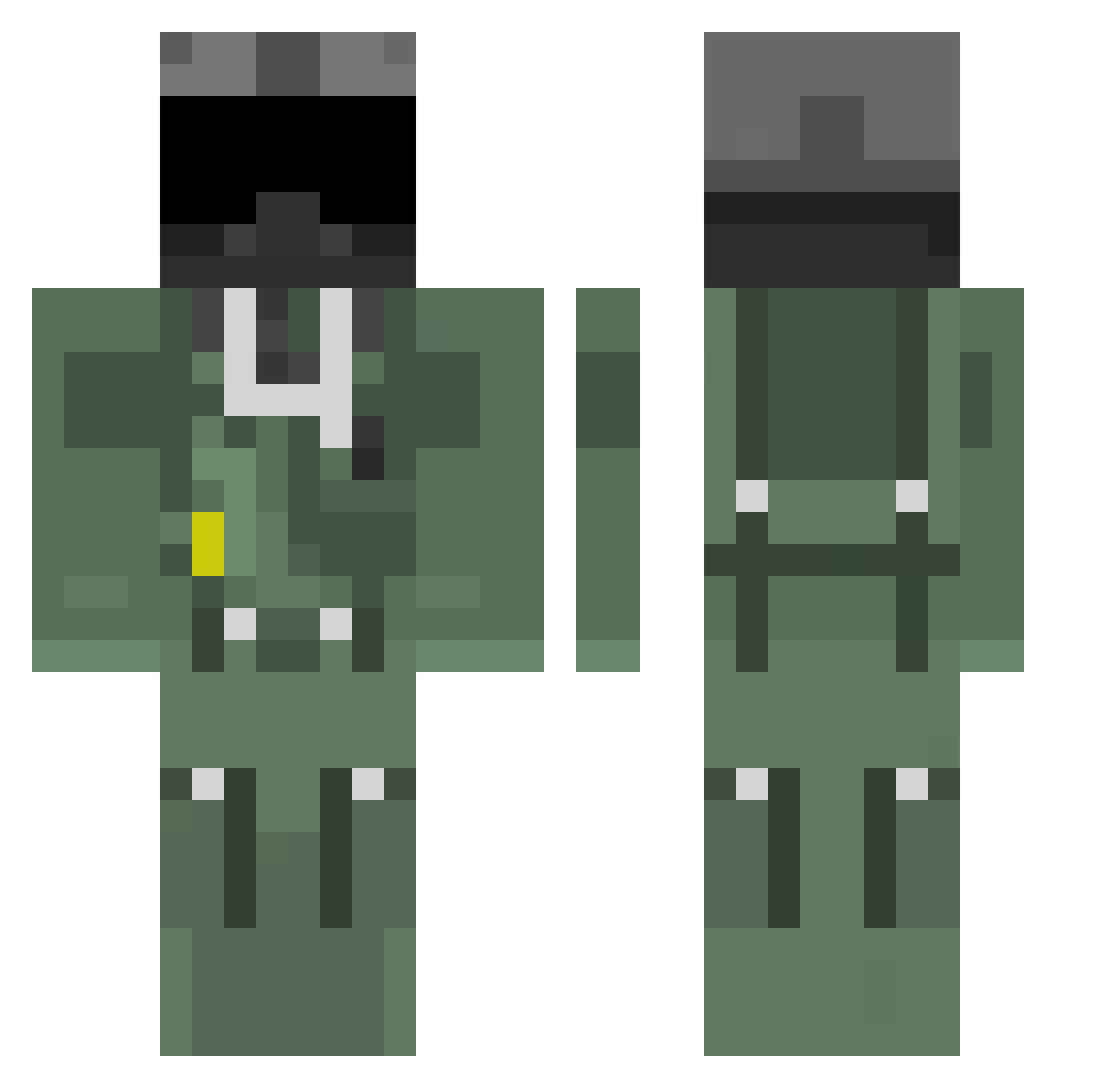 kcoolcatz Minecraft skin, front and back view