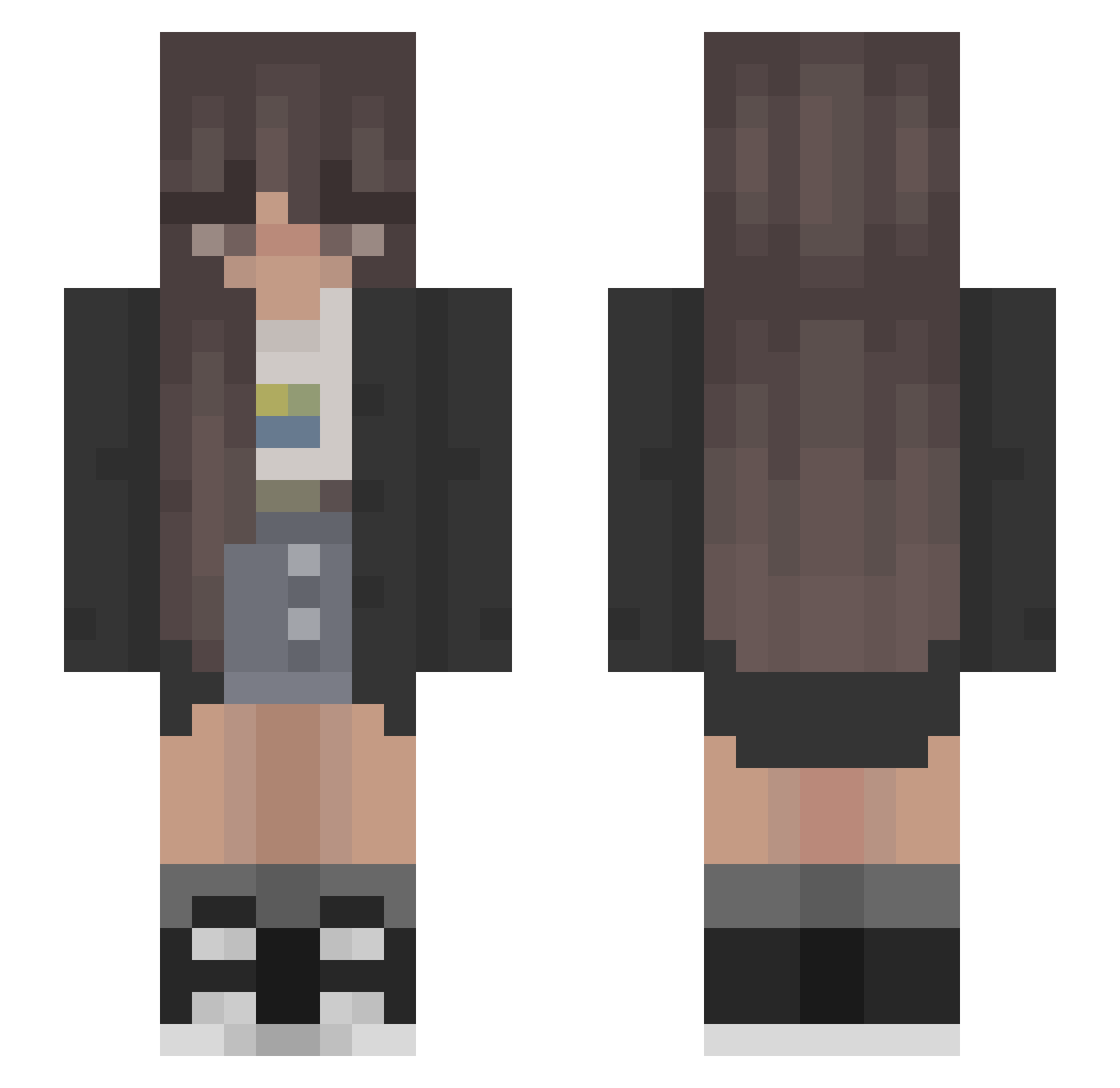 winnie_games Minecraft skin, front and back view
