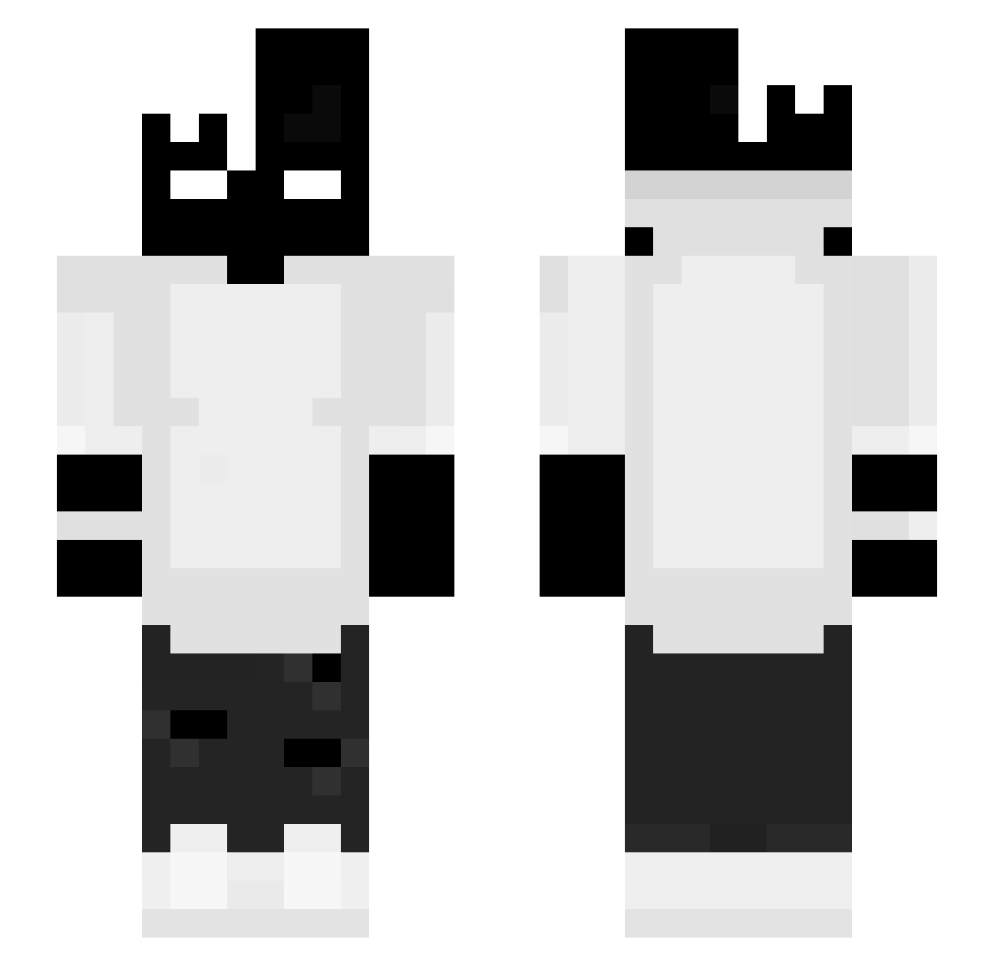 sOurNinja17 Minecraft skin, front and back view